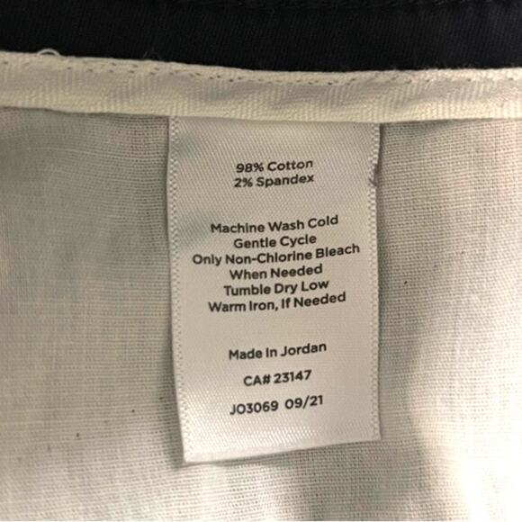 Talbots The Perfect Chino Pants 16W Navy Straight Leg - Picture 12 of 13